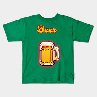 St Patricks Day Beer Elements Kids T-Shirt